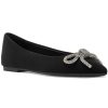 Women Steve Madden Flats | Elina Flat Black Satin