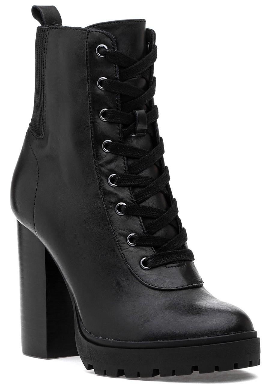 Women Steve Madden Boots | Latch Boot Black Leather