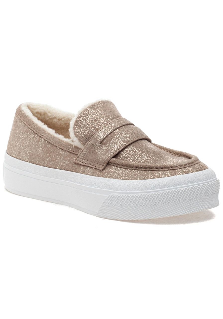 Women J/Slides Sneakers | Giles Sneaker Gold Metallic Suede