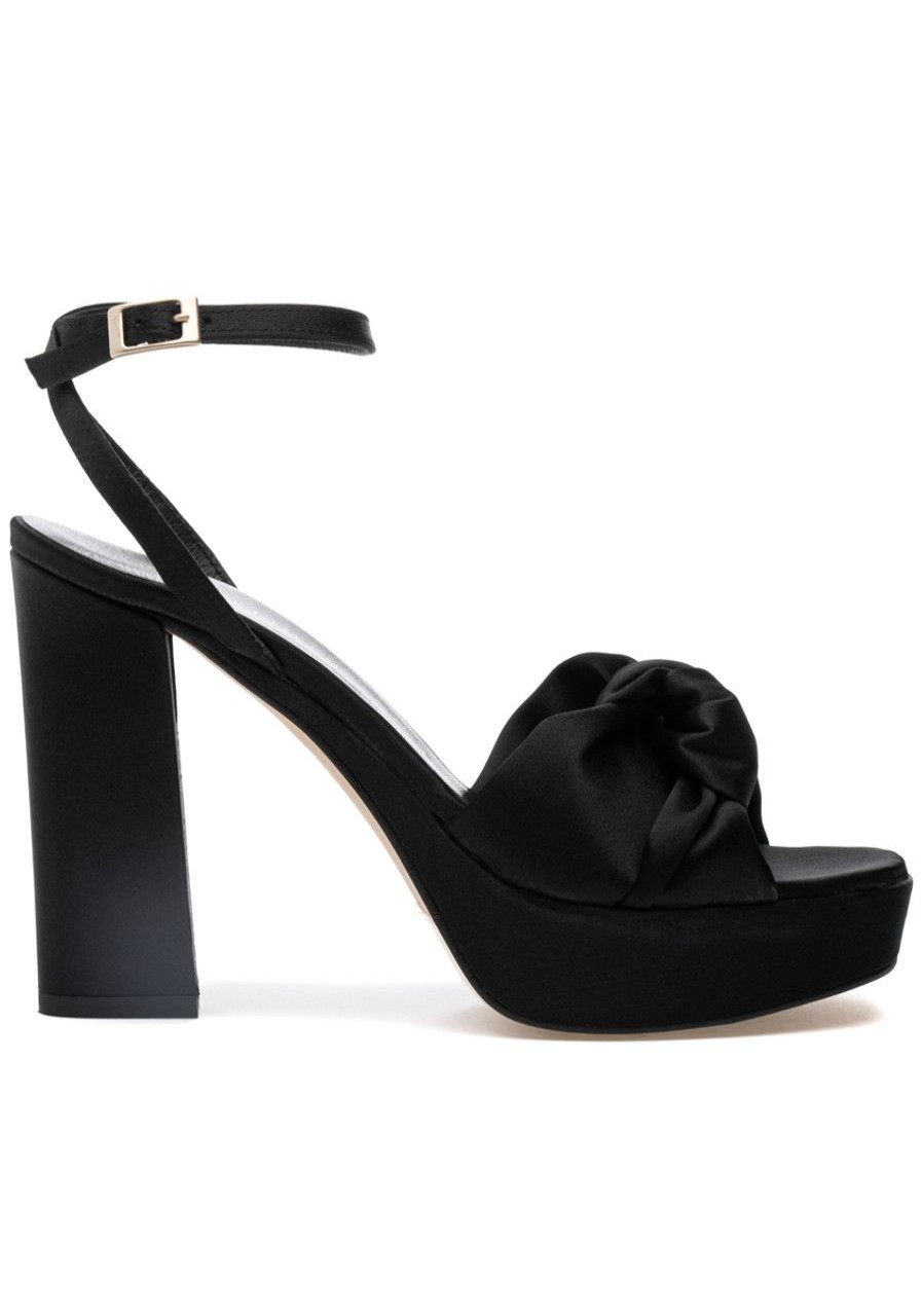 Women 275 Central Sandals | Miles Sandal Black Satin