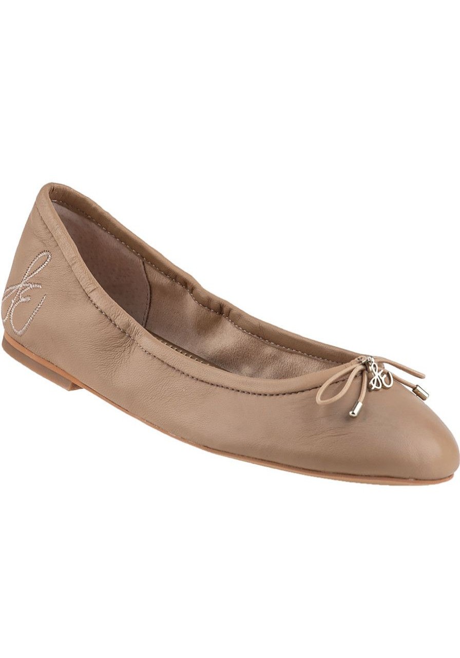 Women Sam Edelman Flats | Felicia Flat Nude Leather
