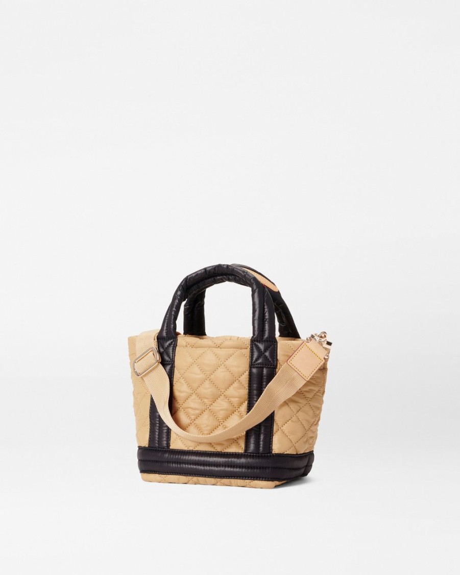 Women MZ Wallace Handbags Crossbody Bags | Mini Empire Tote Camel & Black