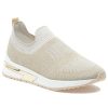 Women Urban Sport Sneakers | Golic Sneaker Platinum 2-Tone Knit