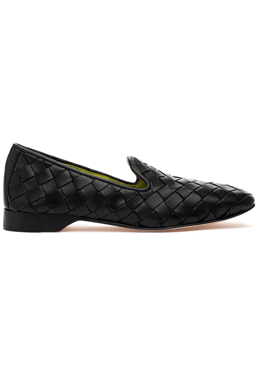 Women Robert Zur Loafers & Oxfords | Alyssa Loafer Black Leather