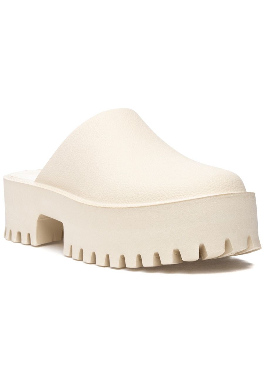 Women Jeffrey Campbell Mules & Clogs | Clogge Mule Sea Salt Rubber