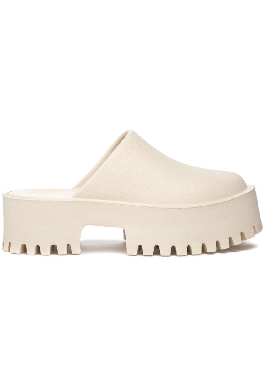 Women Jeffrey Campbell Mules & Clogs | Clogge Mule Sea Salt Rubber