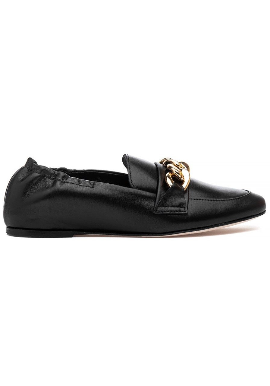 Women 275 Central Flats | Lazer Loafer Black Leather
