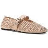 Women Jeffrey Campbell Flats | Shelly Mary Jane Flat Natural Leather