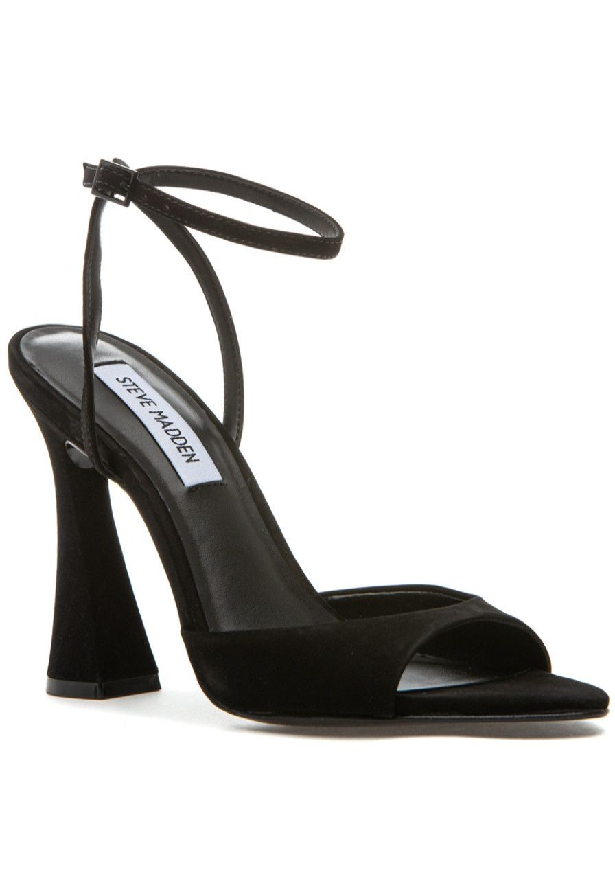 Women Steve Madden Pumps | Beki Sandal Black Nubuck