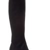 Women Silent D Boots | Clossy Boot Black Microsuede