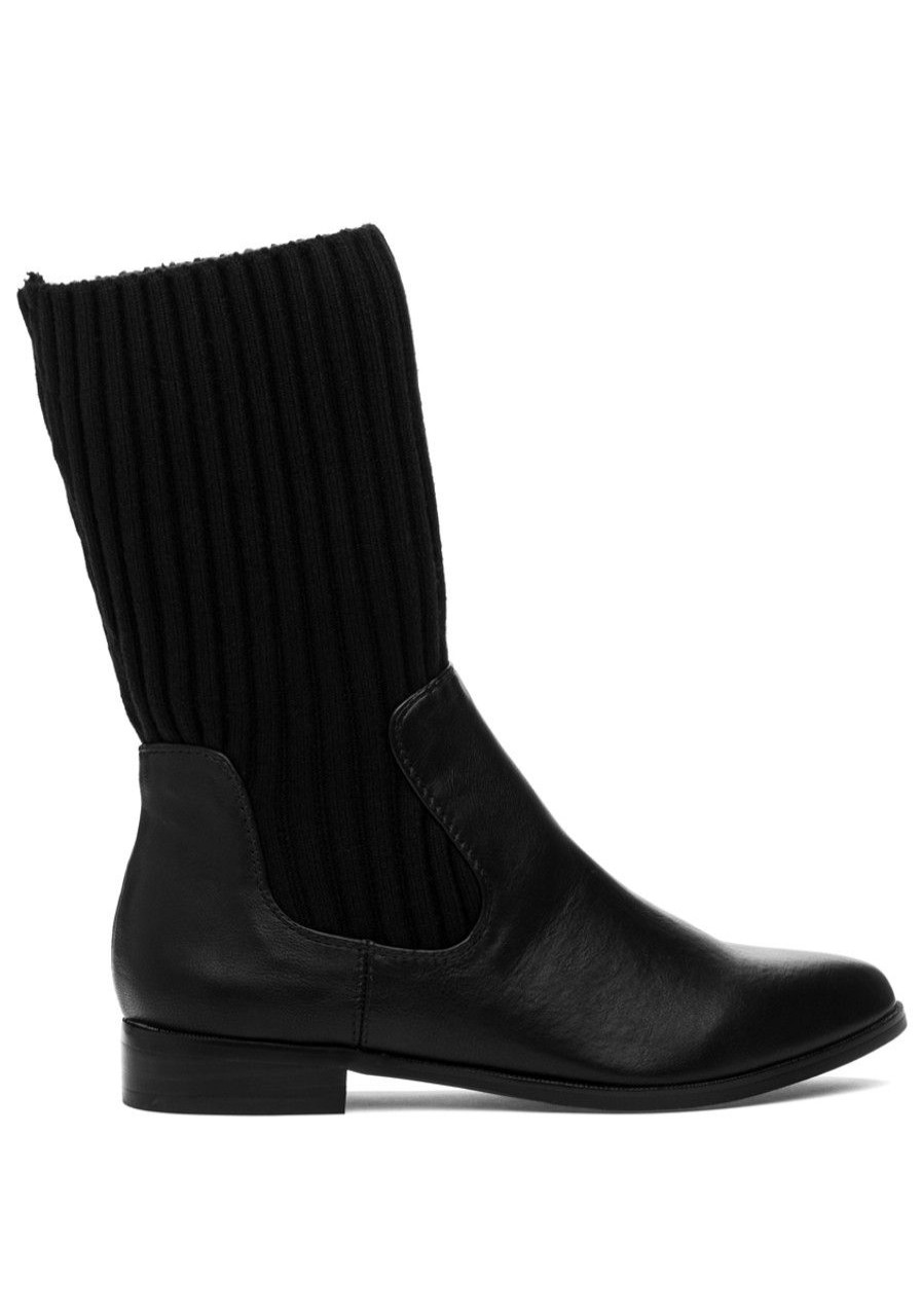 Women Chelsea Crew Boots | Escalate Boot Black