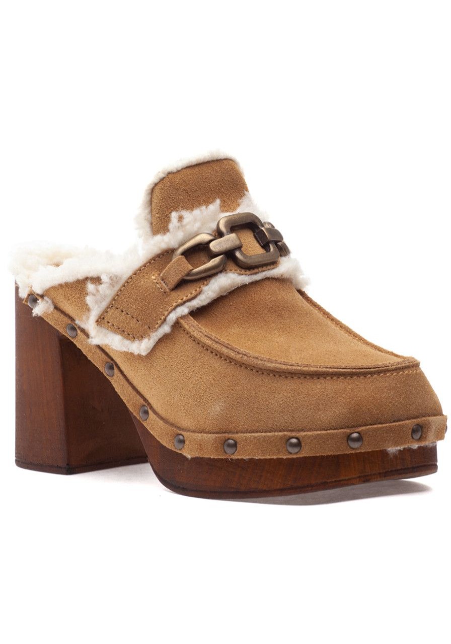 Women 275 Central Mules & Clogs | Sennett Clog Brandy Suede