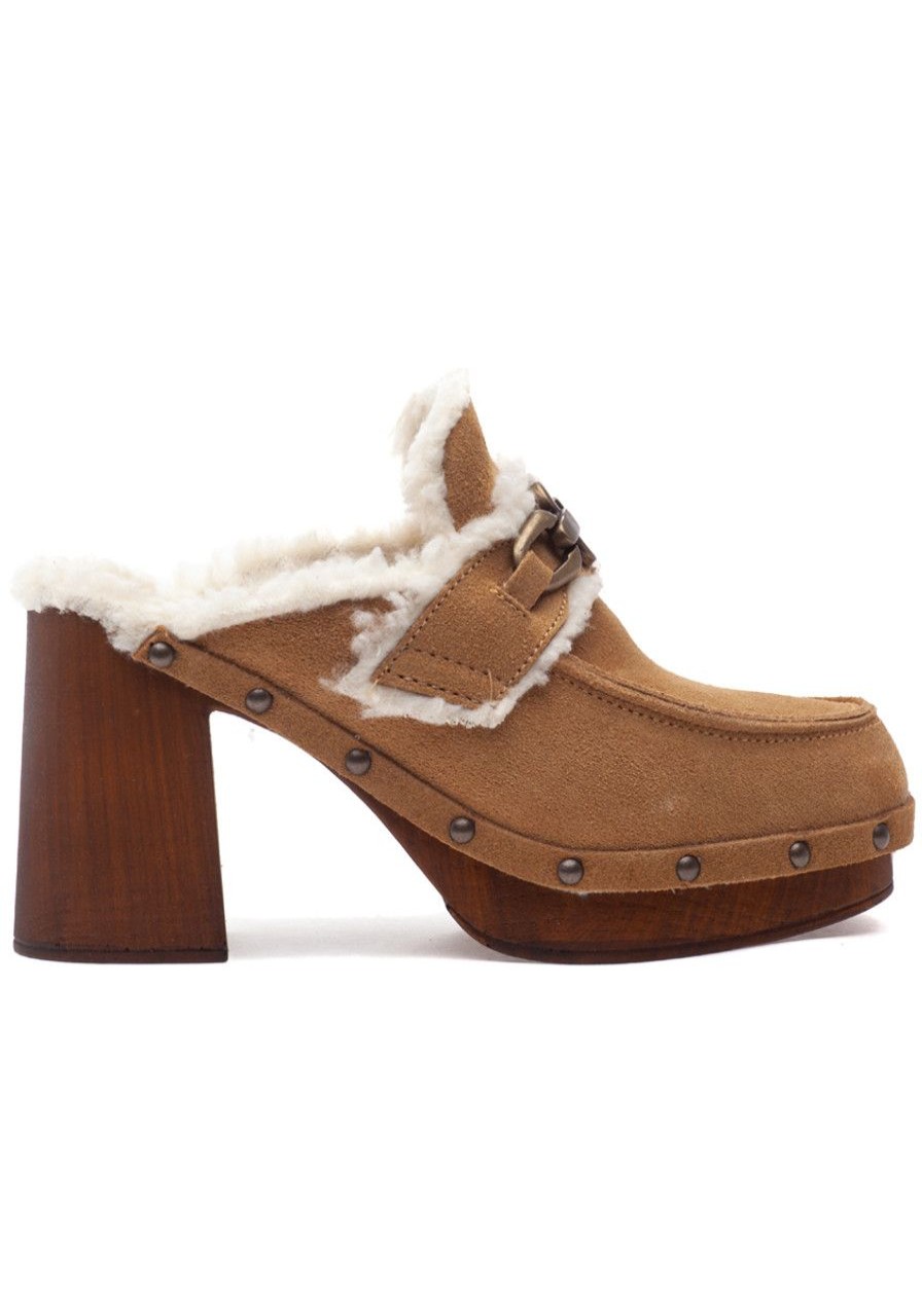 Women 275 Central Mules & Clogs | Sennett Clog Brandy Suede