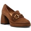 Women 275 Central Loafers & Oxfords | Cal Loafer Pump Brown Suede