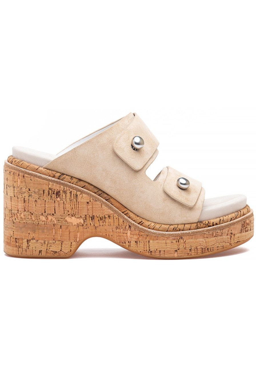 Women Rag and Bone Sandals | Sommer Sandal Stone Beige Suede