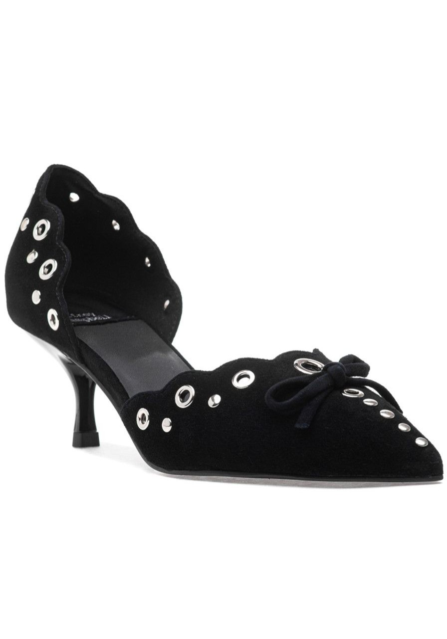 Women Jeffrey Campbell Pumps | Gratified Pump Black Suede