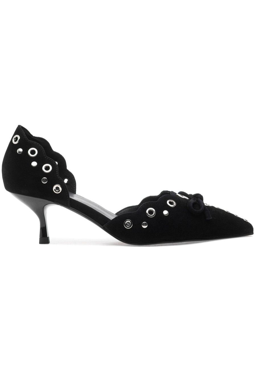 Women Jeffrey Campbell Pumps | Gratified Pump Black Suede
