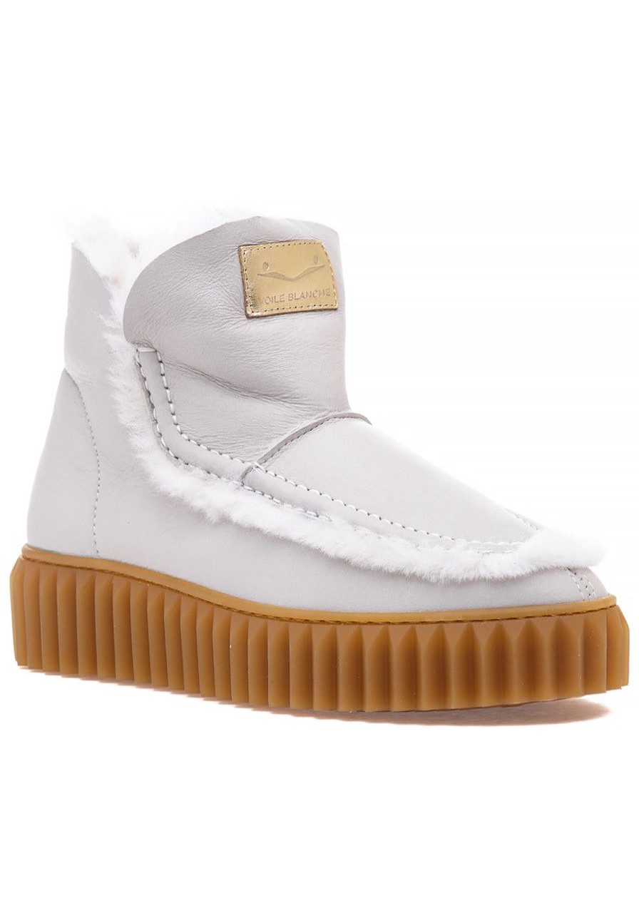 Women Voile Blanche Boots | Bice Boot White Leather