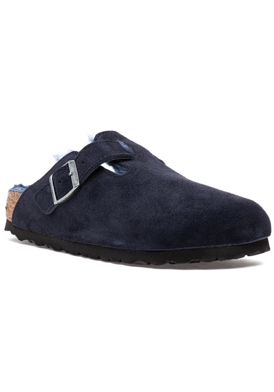 Women Birkenstock Mules & Clogs | Boston Shearling Clog Midnight