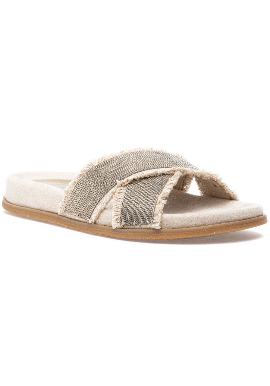 Women Jildor Sandals | Fannie Sandal Natural Canvas