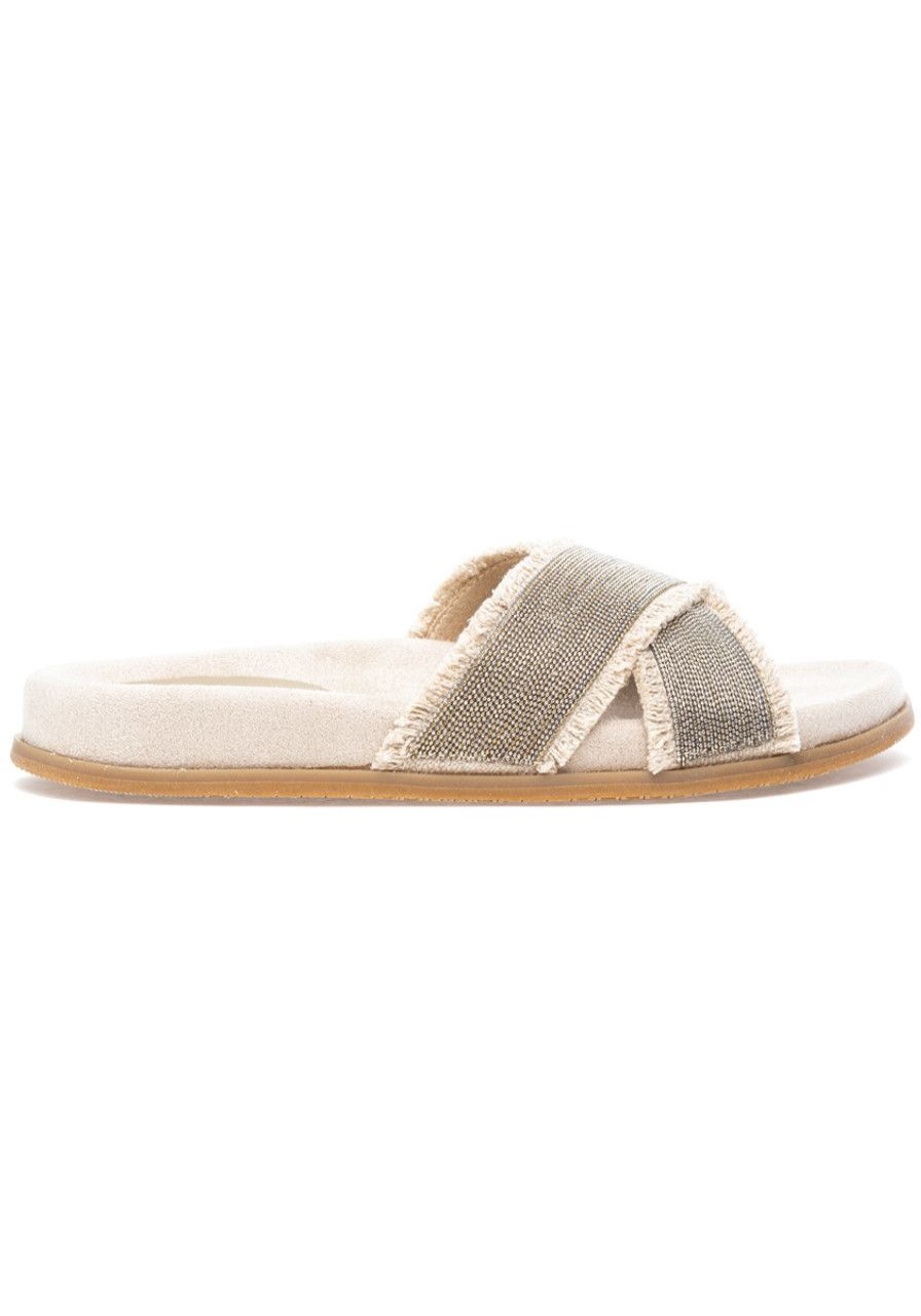 Women Jildor Sandals | Fannie Sandal Natural Canvas