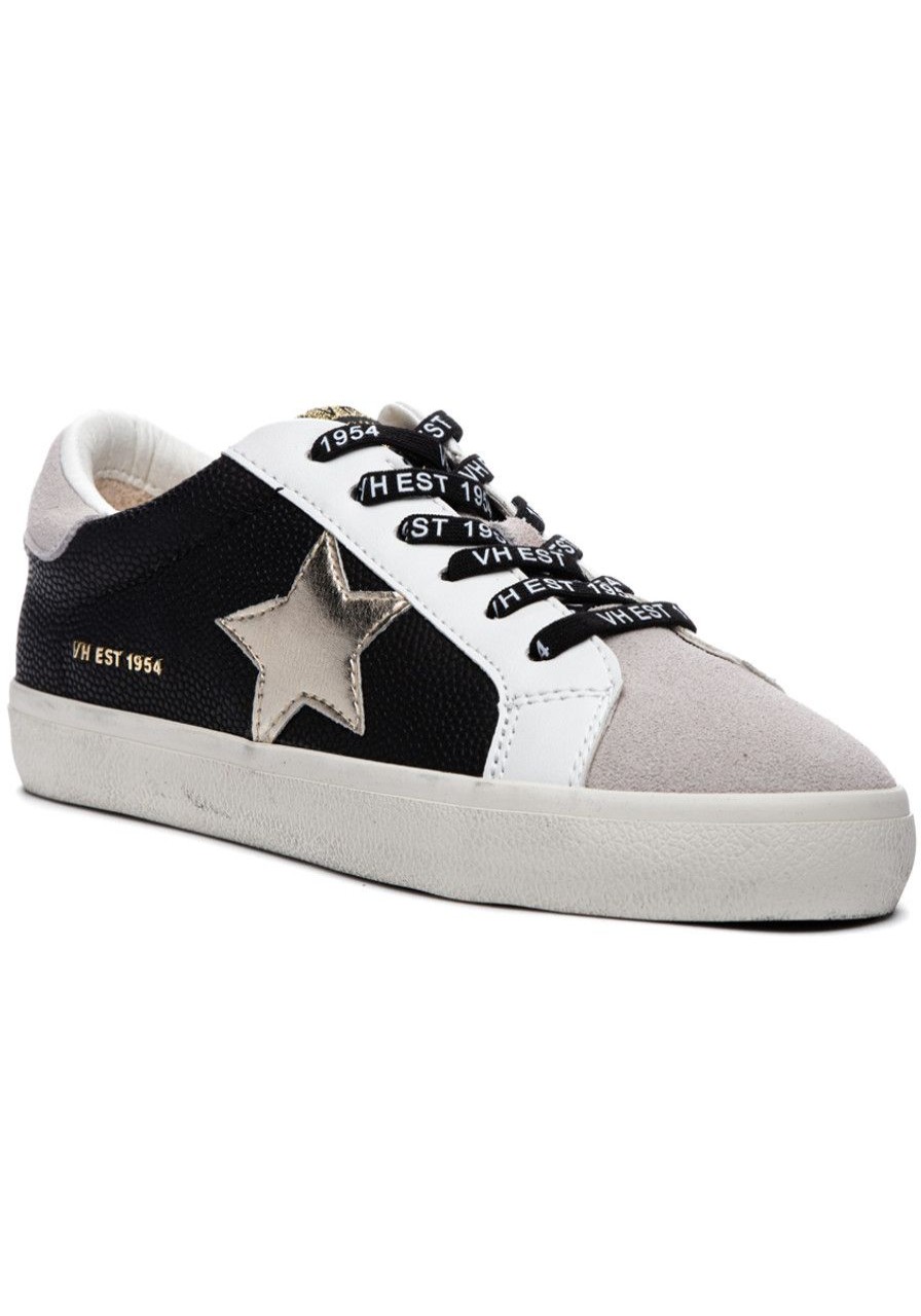 Women Vintage Havana Sneakers | Flair 3 Sneaker Black Pebbled