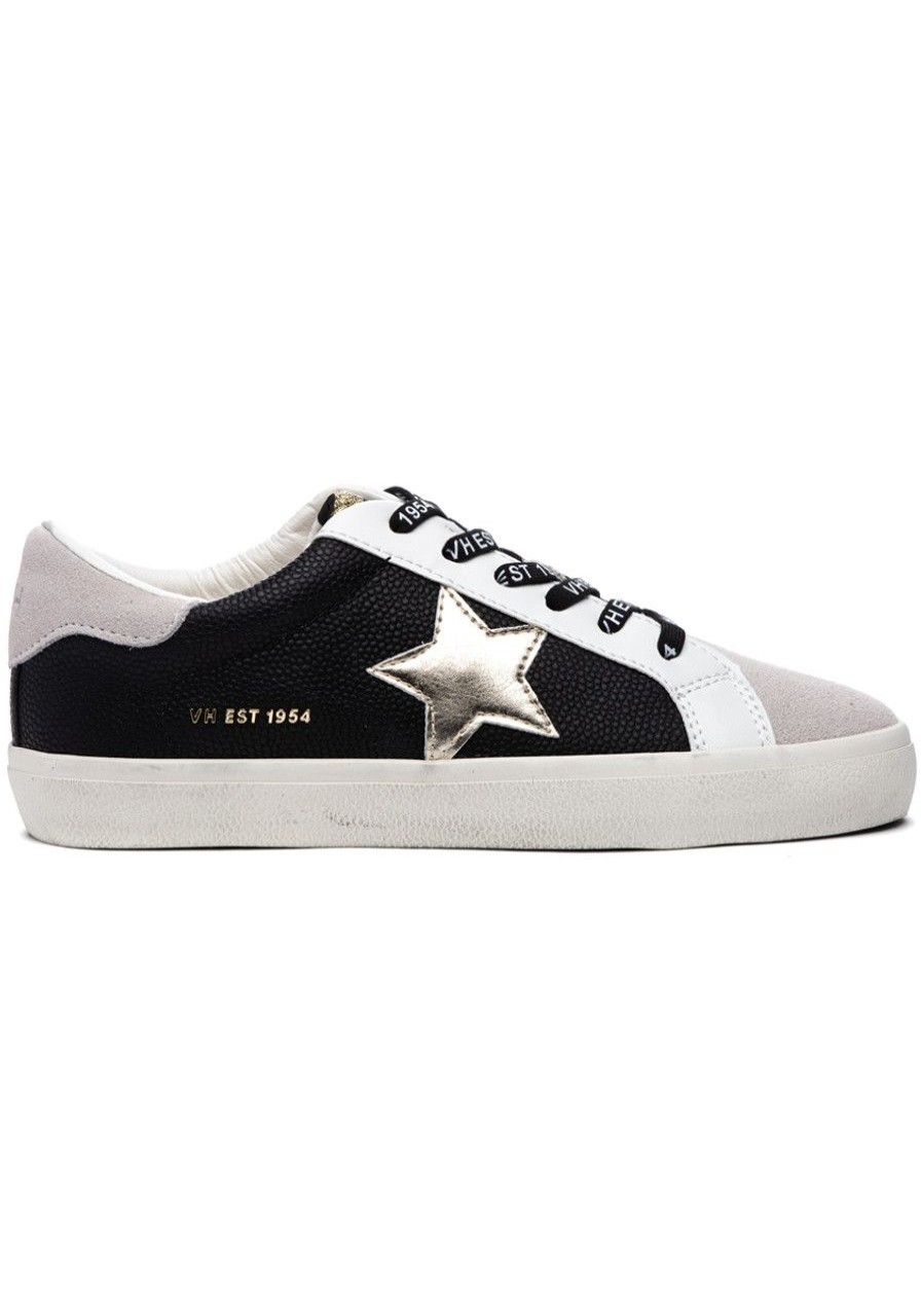 Women Vintage Havana Sneakers | Flair 3 Sneaker Black Pebbled