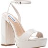 Women Steve Madden Pumps | Lessa Sandal Bone Patent Leather