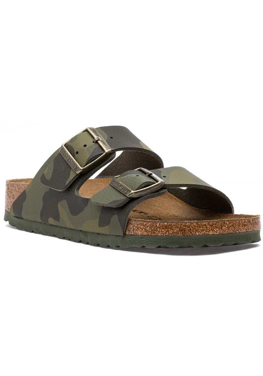 Women Birkenstock Sandals | Arizona Sandal Desert Soil Camouflage Green