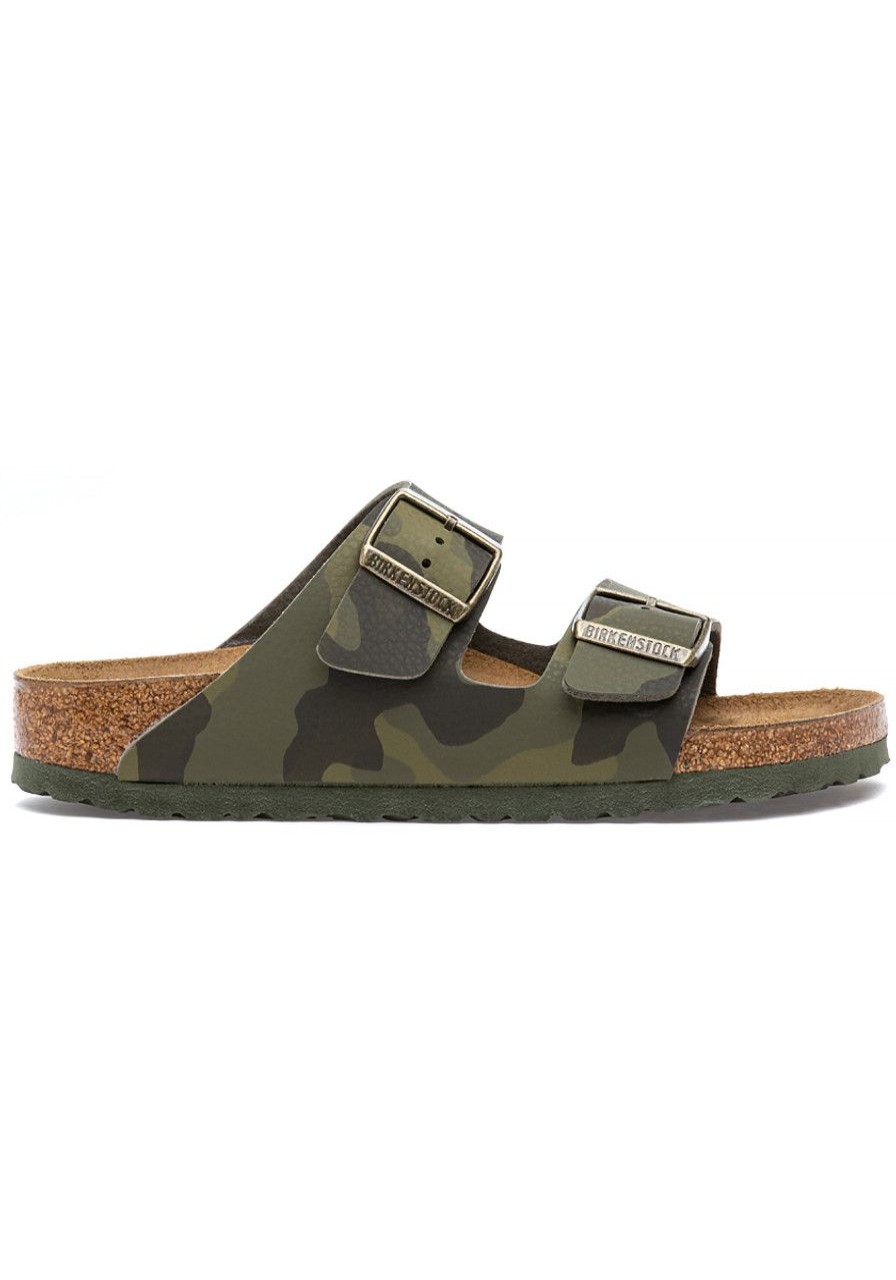 Women Birkenstock Sandals | Arizona Sandal Desert Soil Camouflage Green