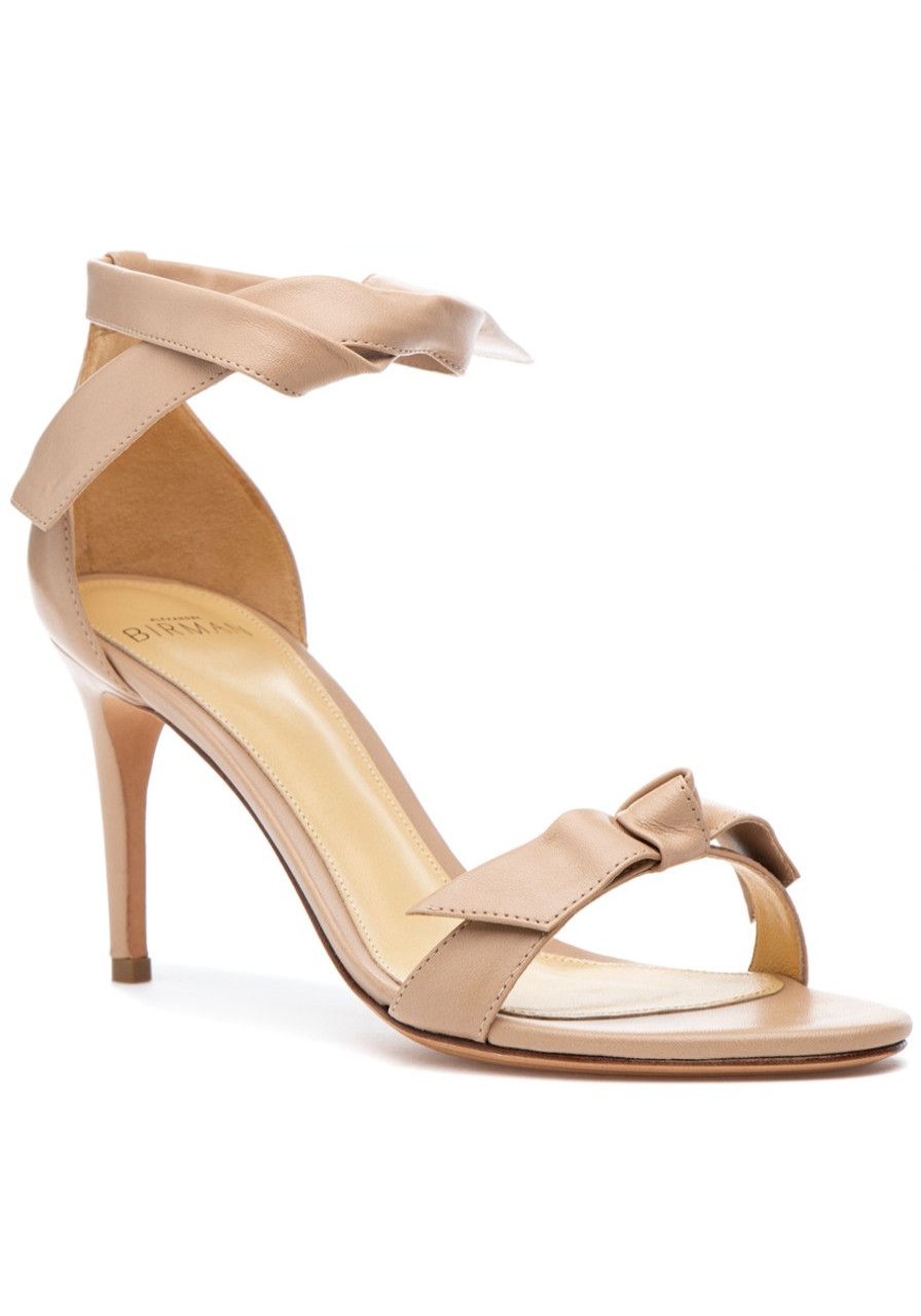 Women Alexandre Birman Pumps | Clarita 75 Sandal Nude Leather