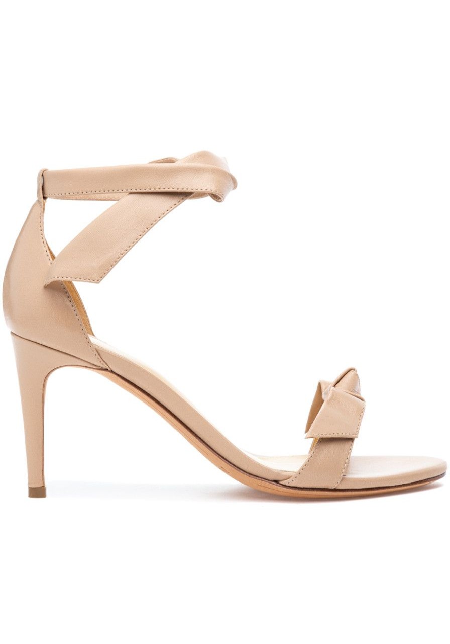 Women Alexandre Birman Pumps | Clarita 75 Sandal Nude Leather