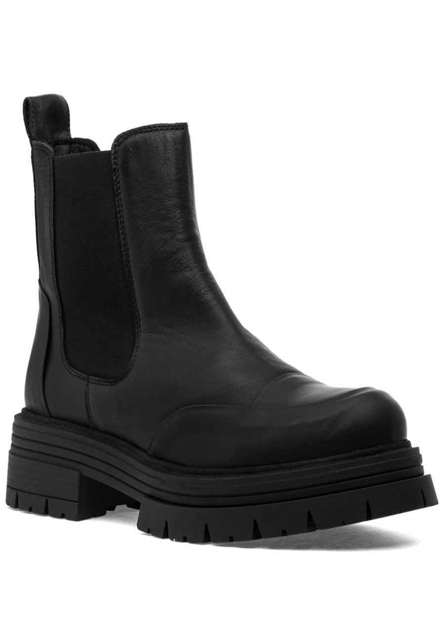 Women 275 Central Boots | Klaus Boot Black Leather/Black Rubber