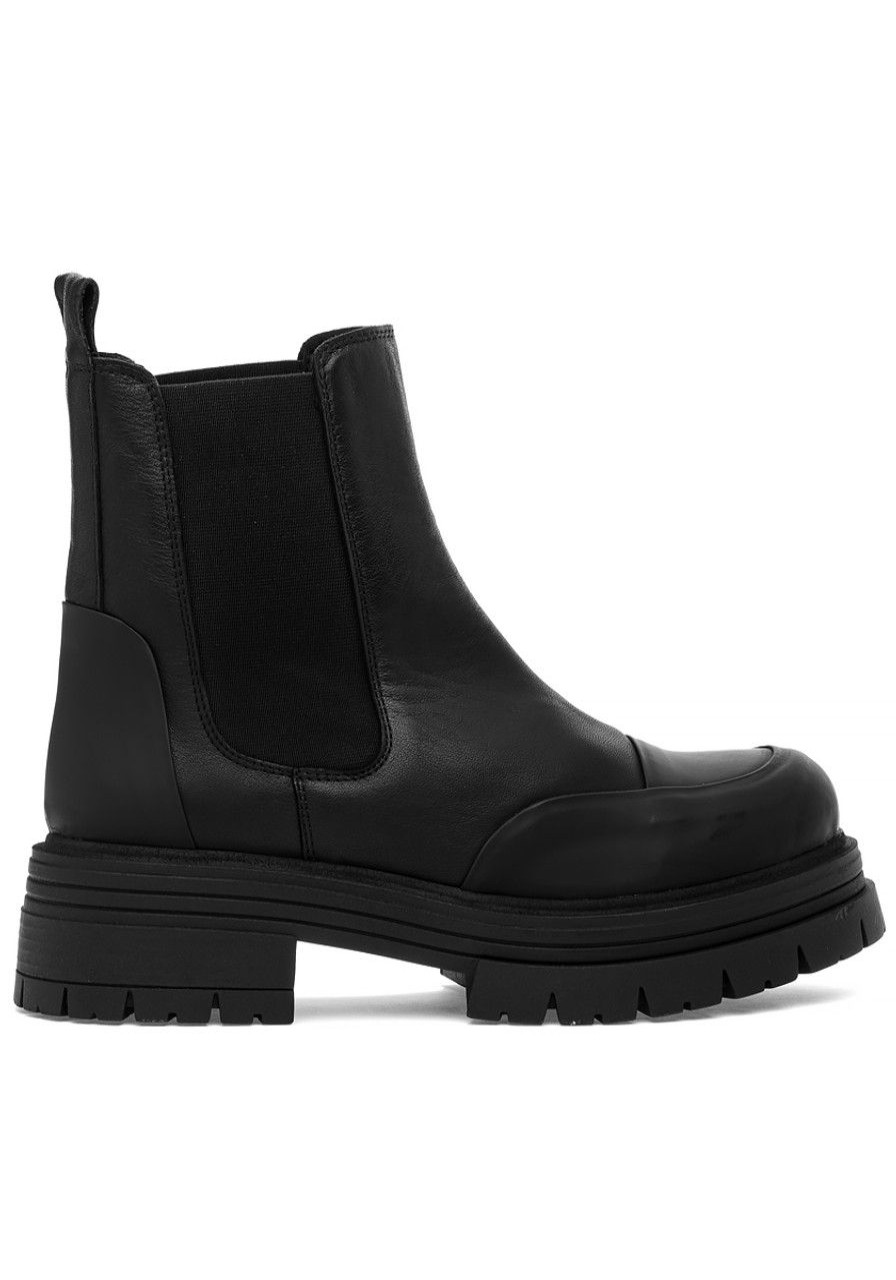 Women 275 Central Boots | Klaus Boot Black Leather/Black Rubber