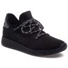 Women Urban Sport Sneakers | Ophelia Sneaker Black/Black Knit