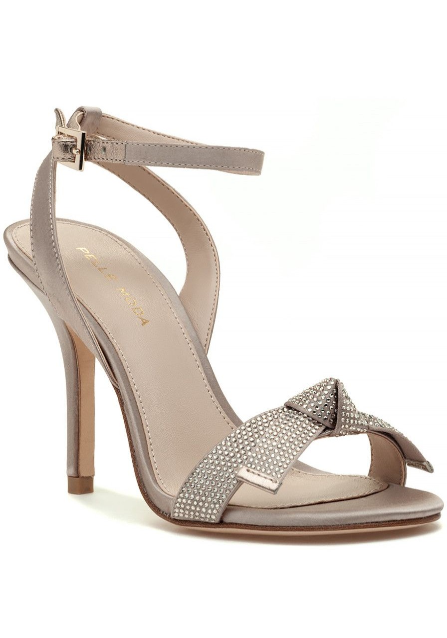 Women Pelle Moda Sandals | Kim Sandal Platinum Gold Satin