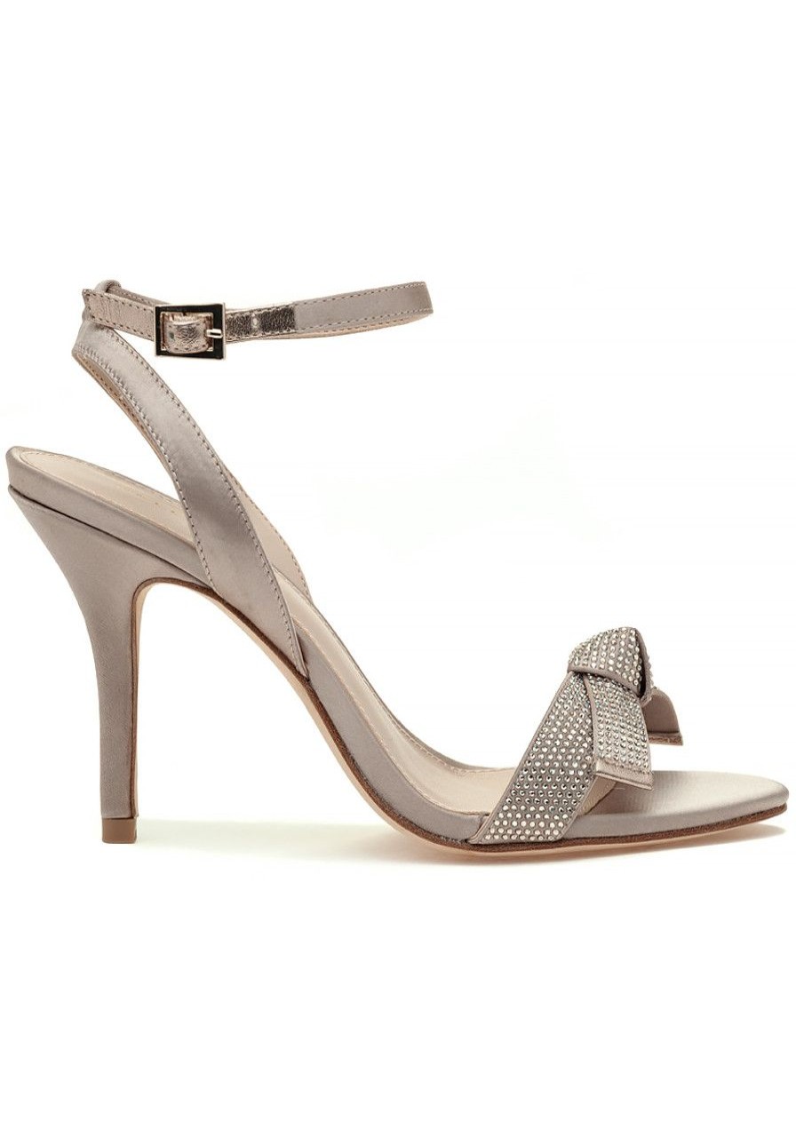 Women Pelle Moda Sandals | Kim Sandal Platinum Gold Satin