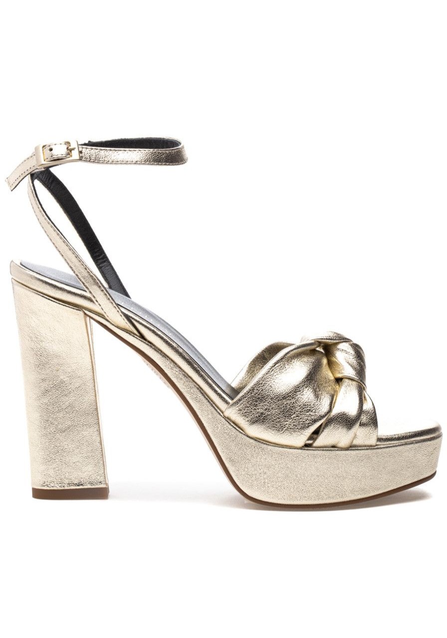 Women 275 Central Sandals | Miles Sandal Platino Metallic Leather