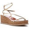 Women Jimmy Choo Sandals | Drive 60 Espadrille Wedge Gold