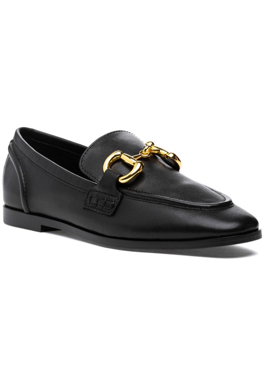 Women Jeffrey Campbell Loafers & Oxfords | Velviteen Loafer Black Leather