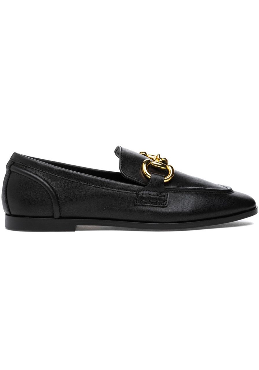 Women Jeffrey Campbell Loafers & Oxfords | Velviteen Loafer Black Leather