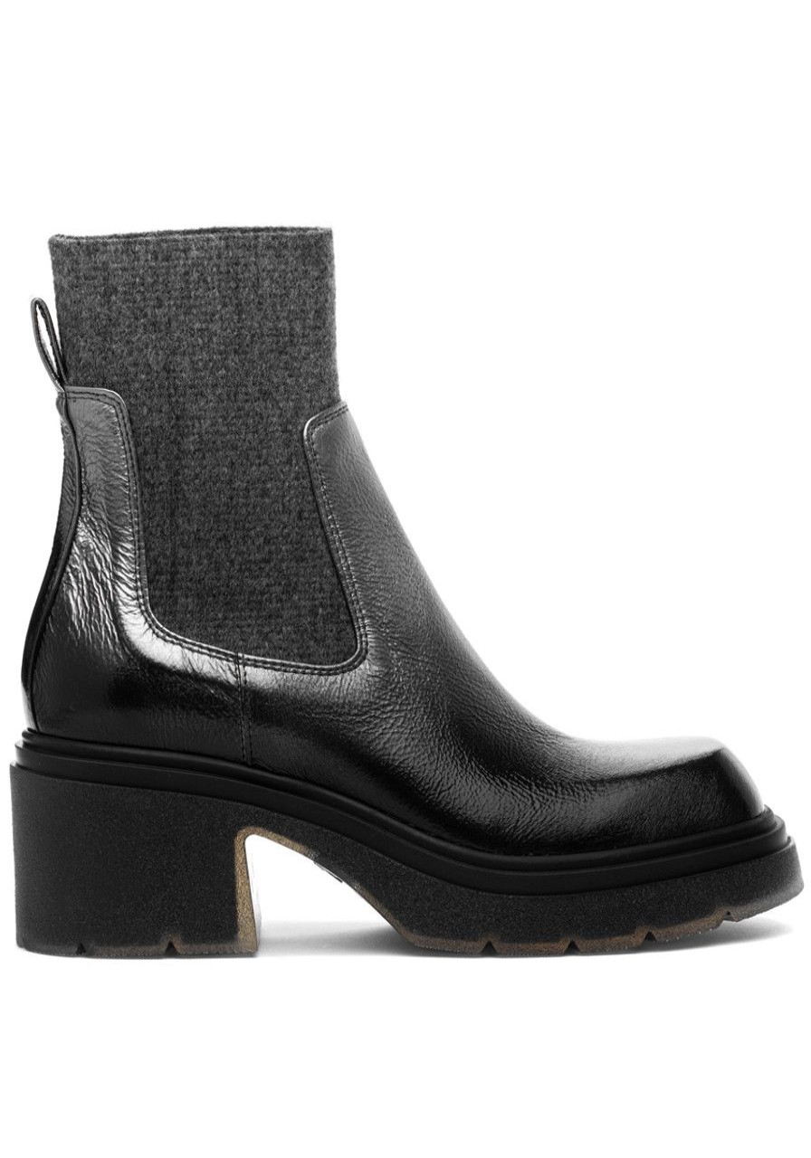 Women 275 Central Boots | Foxy Boot Black/Pewter Leather