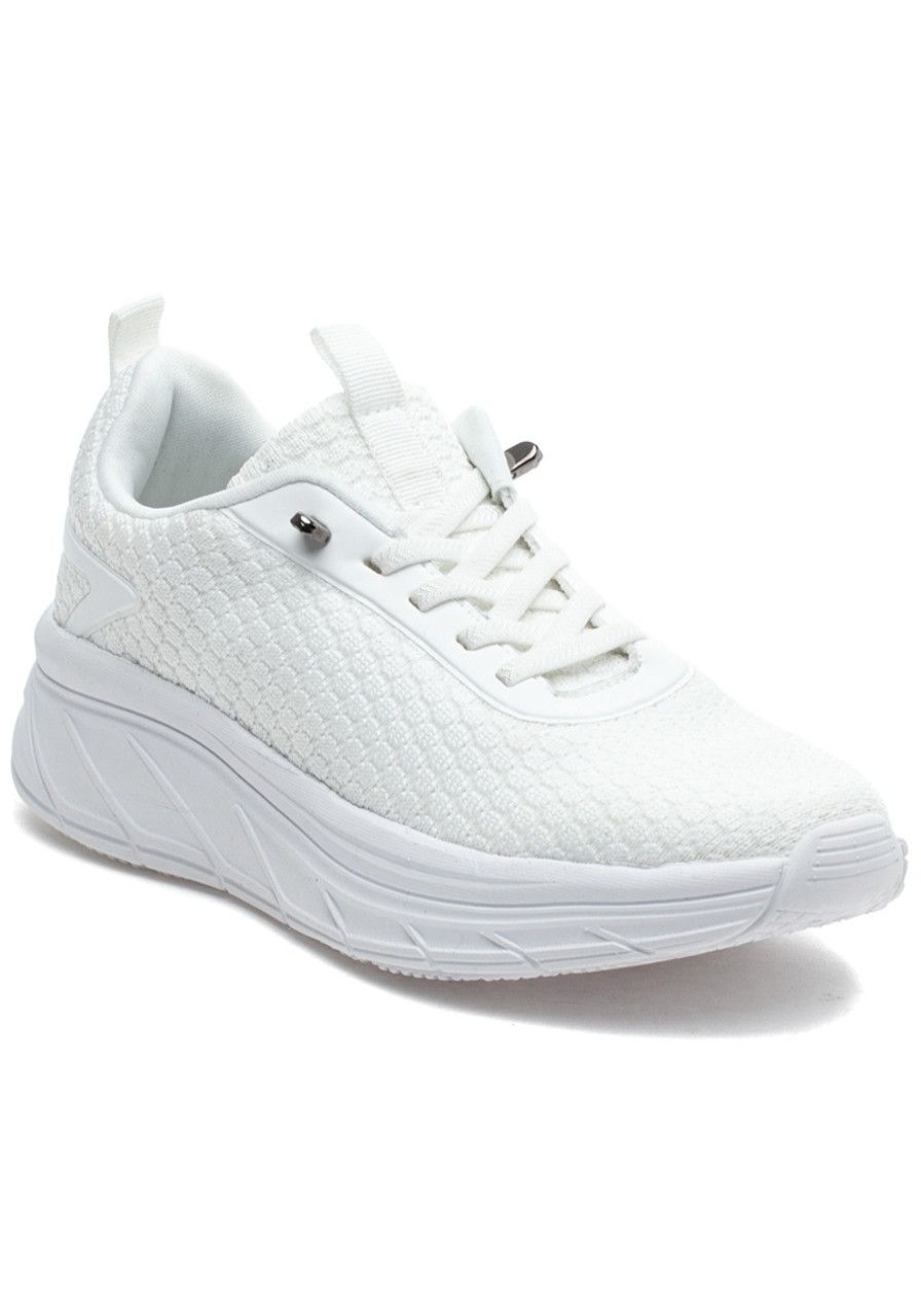 Women Urban Sport Sneakers | Wendee Sneaker White Knit