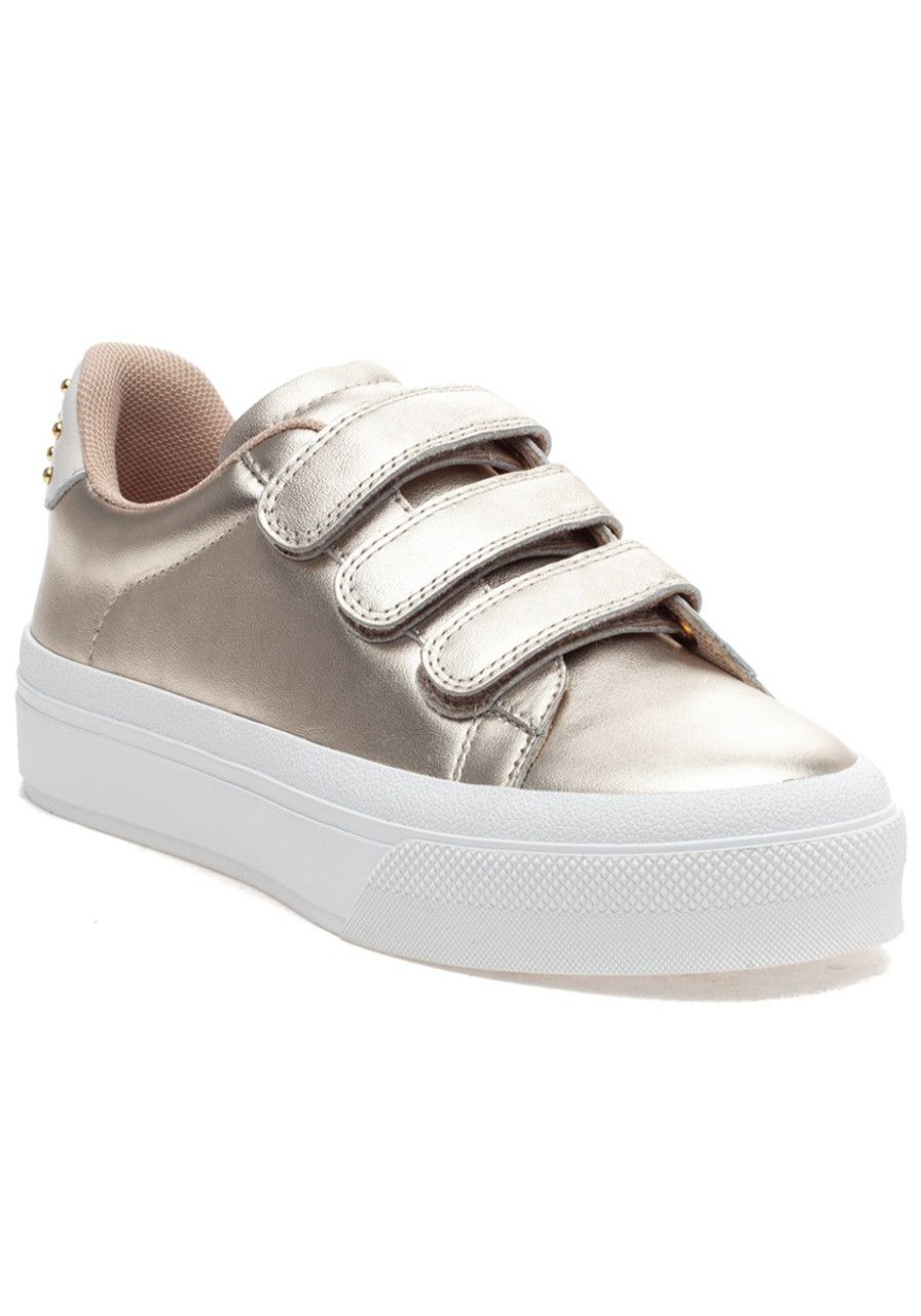 Women J/Slides Sneakers | Gennie Sneaker Gold Leather