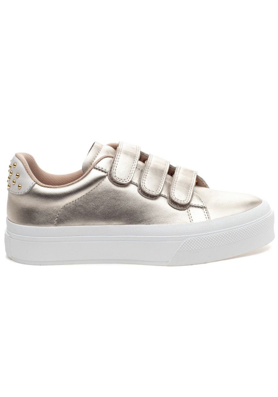 Women J/Slides Sneakers | Gennie Sneaker Gold Leather
