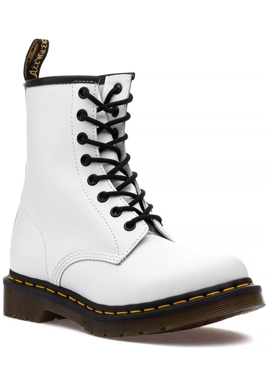 Women Dr. Martens Boots | 1460 Boot White Leather