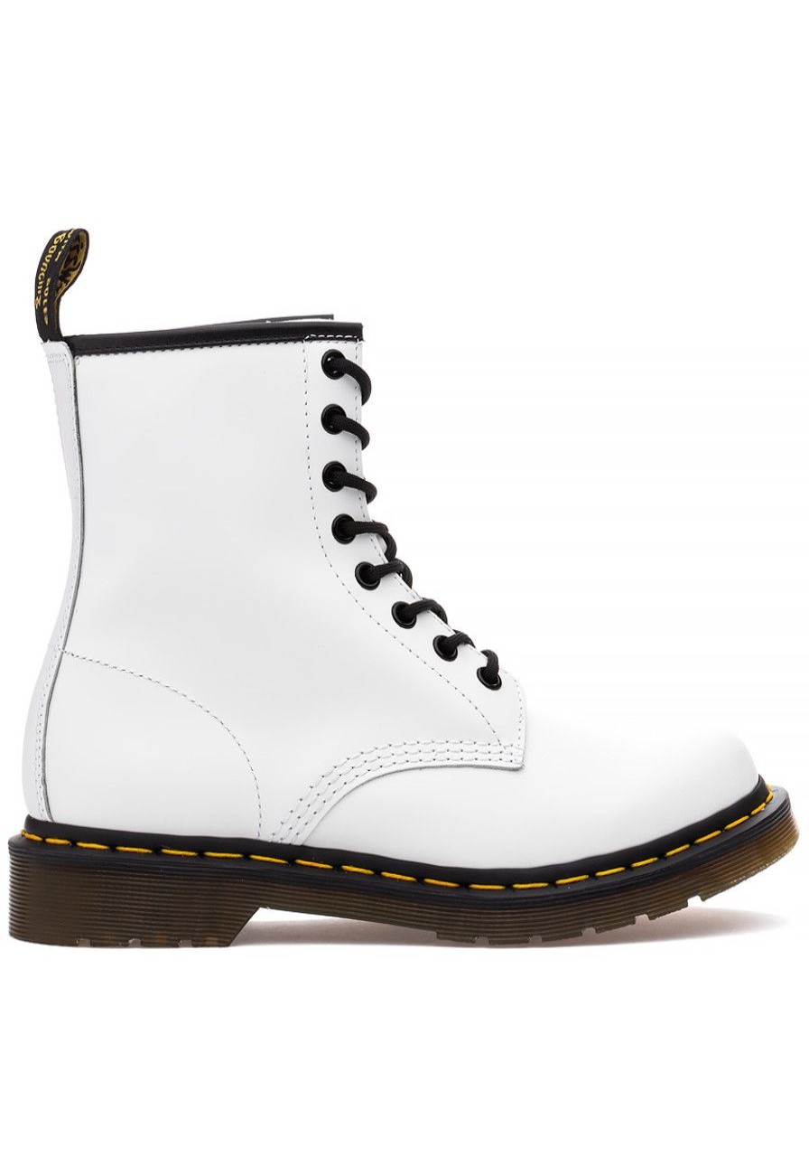 Women Dr. Martens Boots | 1460 Boot White Leather