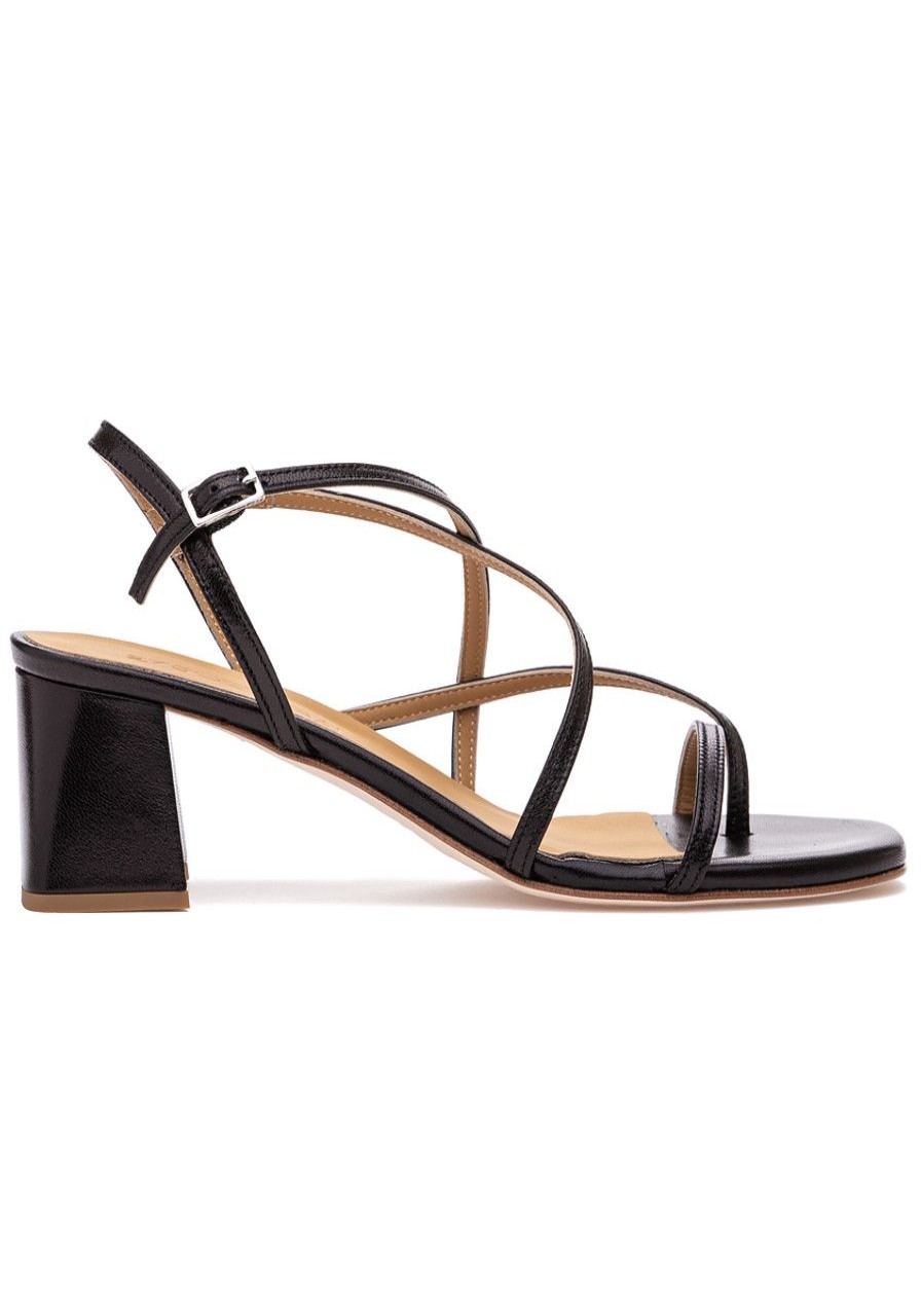 Women 275 Central Sandals | Fox Sandal Black Leather