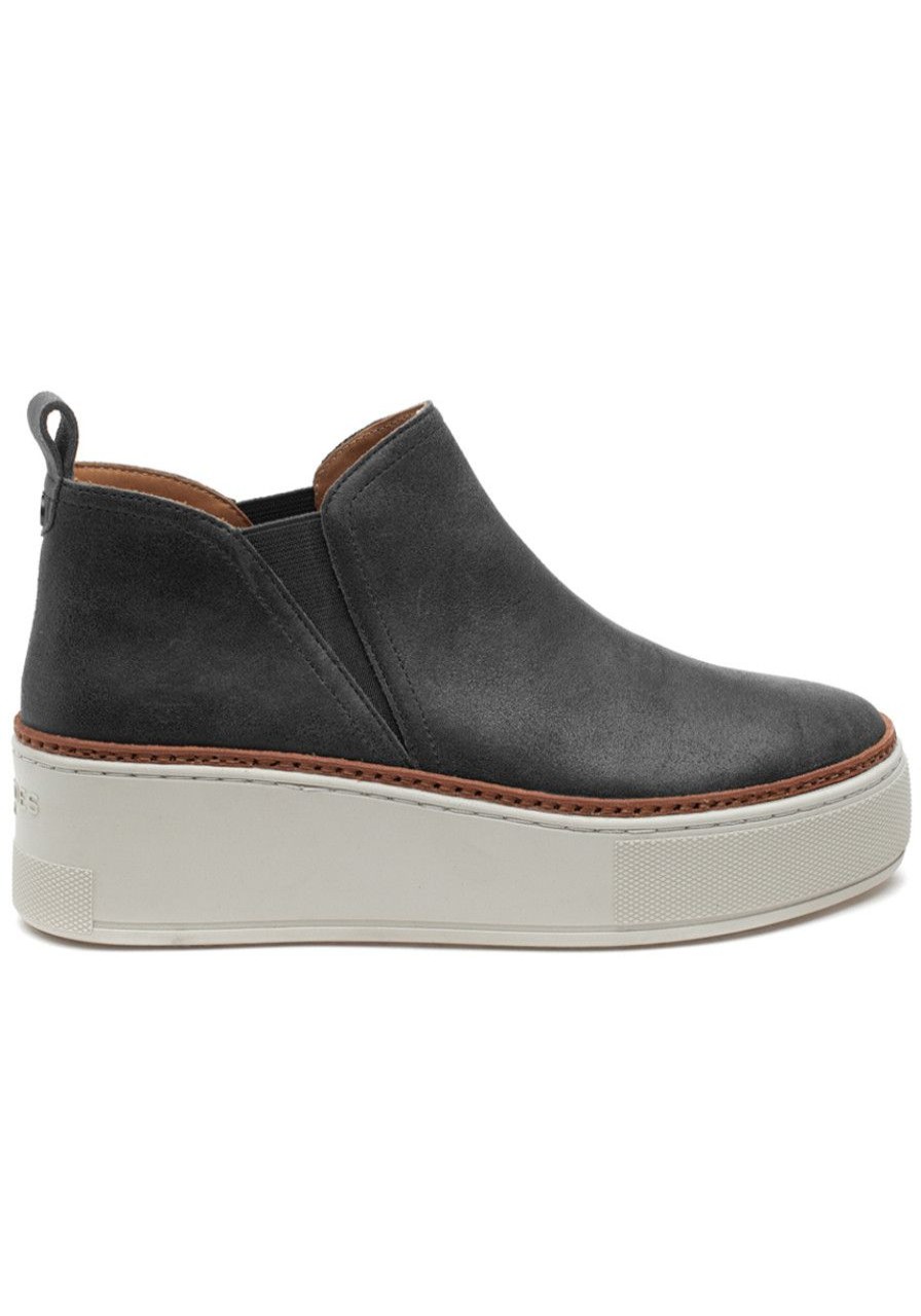 Women J/Slides Boots | Mika Sneaker Dark Grey Metallic Suede