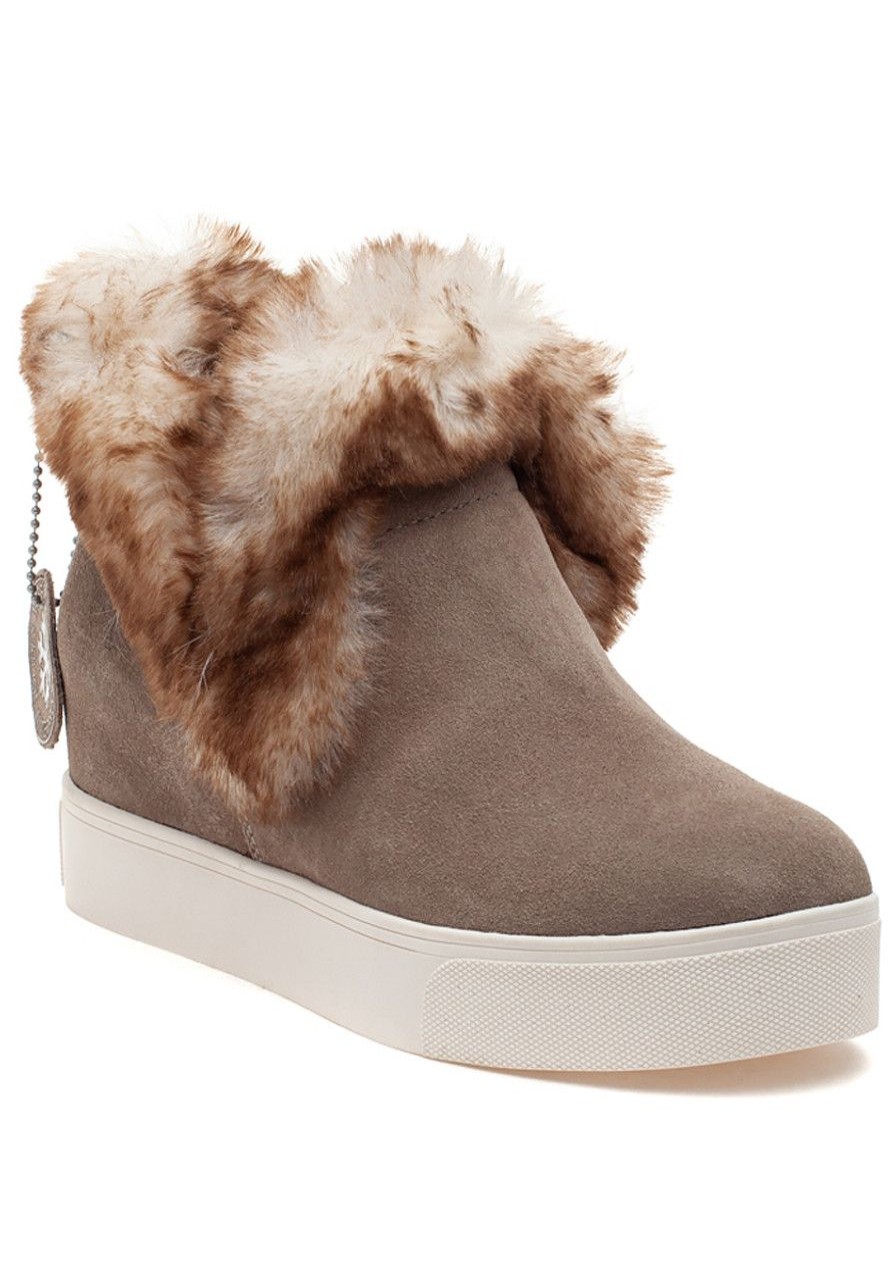 Women J/Slides Boots | Sean Boot Taupe Waterproof Suede